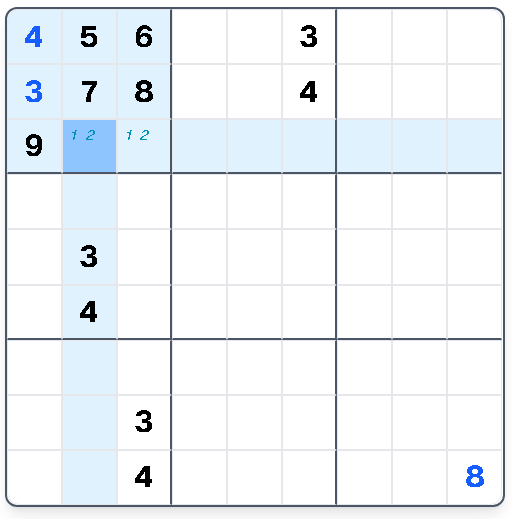 Step 3: Eliminate from the rest; immediate placements appear