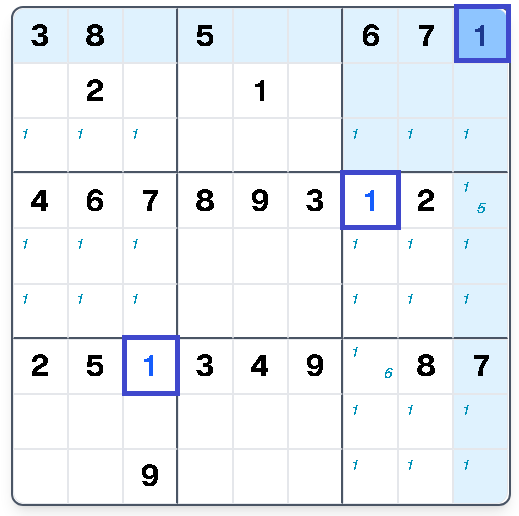 Step 3: Eliminations and resulting placements
