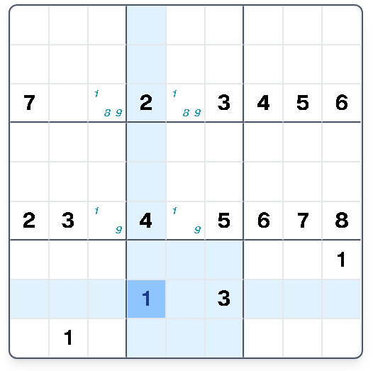 Step 3: Resulting placements after eliminations